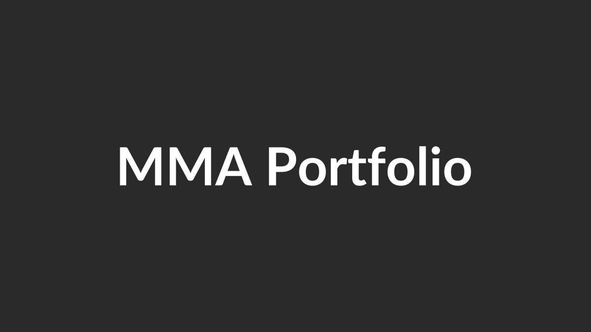 MMA fight poster design portfolio example