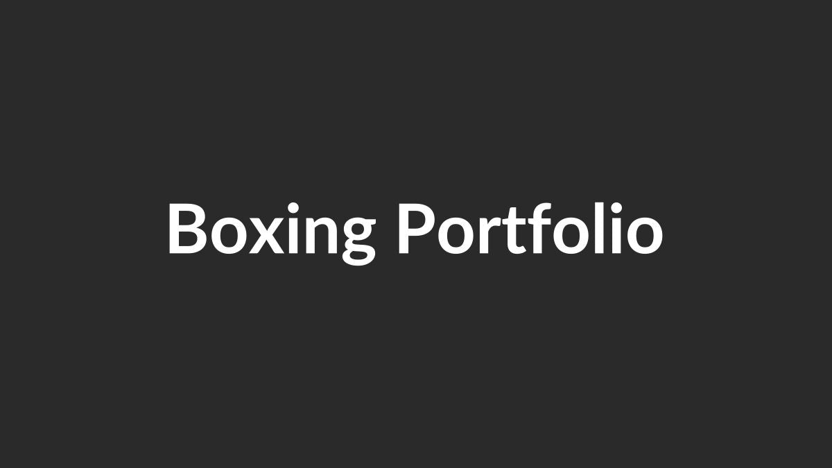 Boxing fight poster design portfolio example