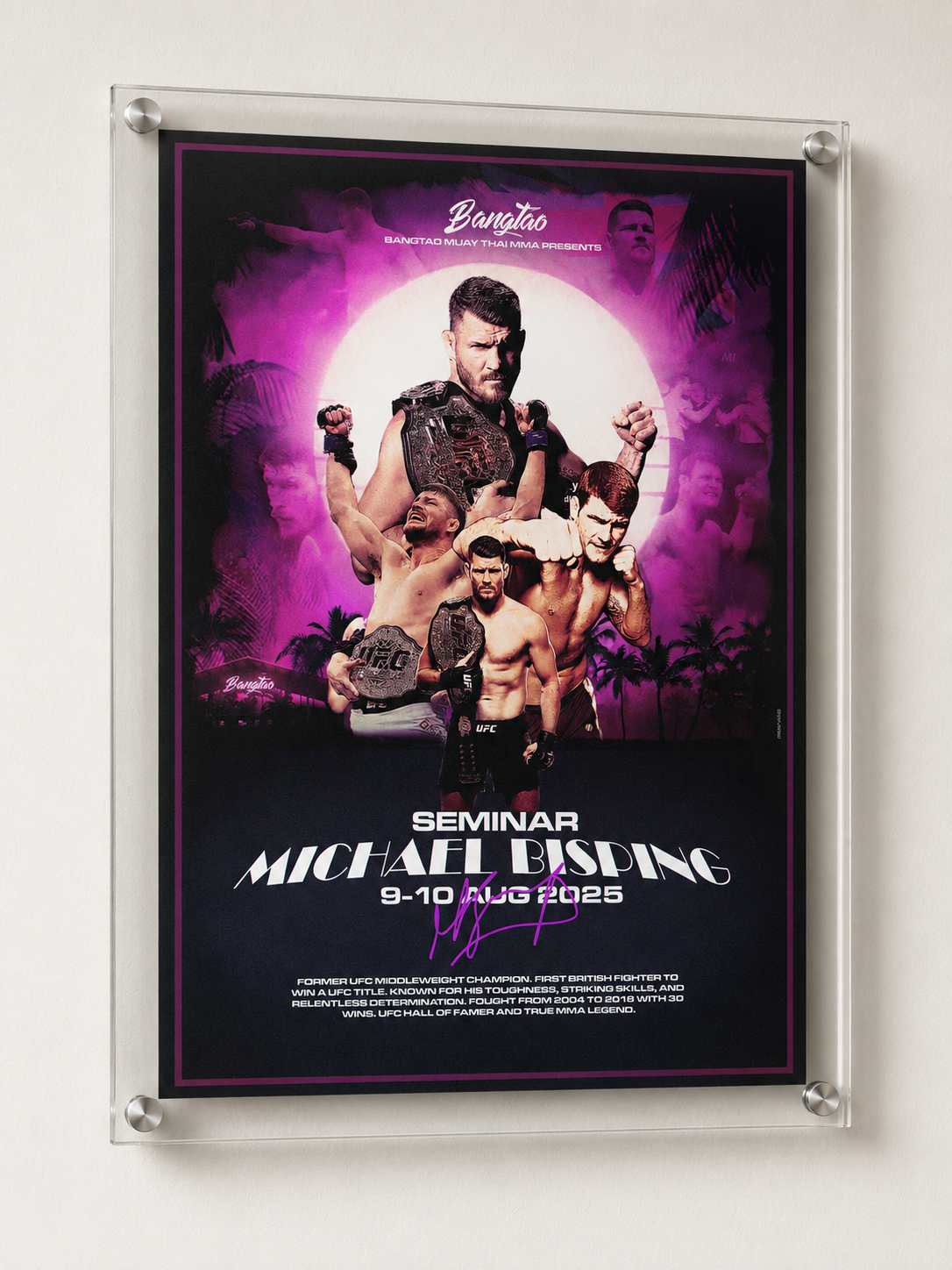 Michael Bisping Fight Poster – Combat Art Print