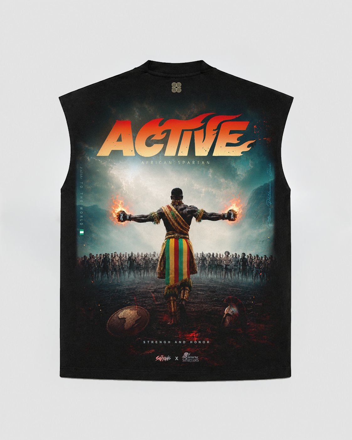 ACTIVE — African Spartan x Saiyans Sleeveless T-Shirt