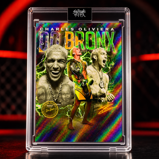 Charles Oliveira Do Bronx UFC finishes leader holographic trading card - Saiyans
