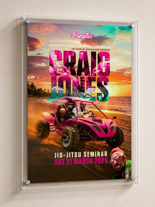 Craig Jones no-gi grappling BJJ fight poster combat art print - Saiyans