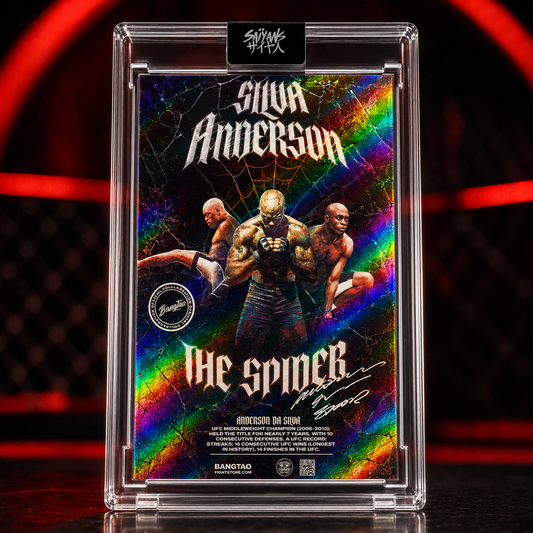Anderson Silva The Spider legendary UFC middleweight holographic trading card - Saiyans