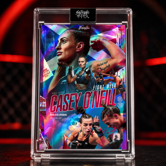 Casey O'Neill KillaGorilla UFC flyweight prospect holographic trading card - Saiyans