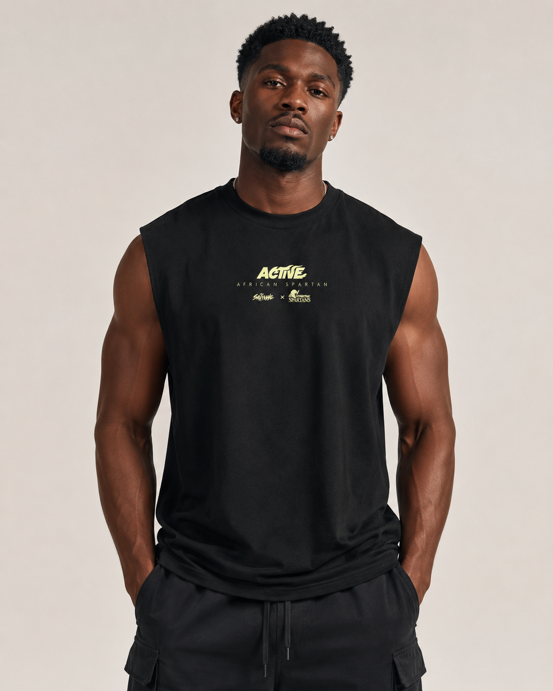 ACTIVE — African Spartan x Saiyans Sleeveless T-Shirt