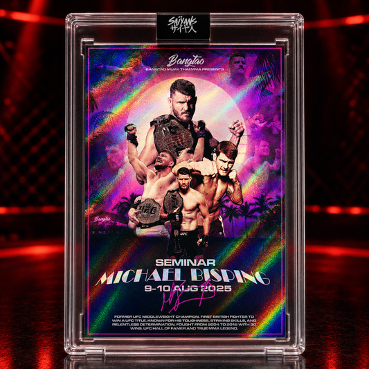 Michael Bisping The Count Britain's first UFC champion holographic trading card - Saiyans