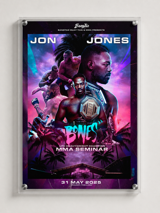 Jon Jones legacy and longevity MMA fight poster combat art print - Saiyans