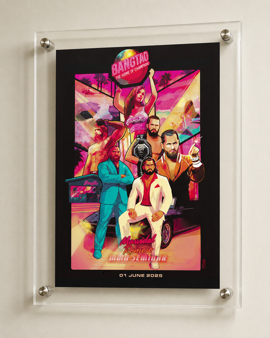 Romero x Masvidal fictional MMA fight poster combat art print - Saiyans