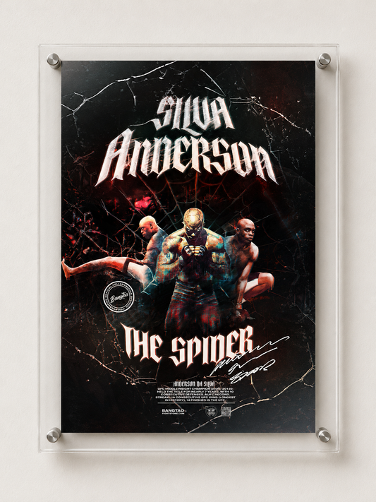 Anderson Silva combat as art MMA fight poster combat art print - Saiyans